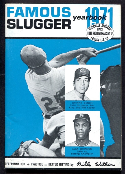 1971 Famous Slugger Yearbook Nrmt