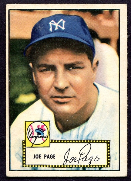 1952 Topps #48 Joe Page Correct Red Back