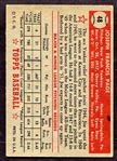 1952 Topps #48 Joe Page Correct Red Back