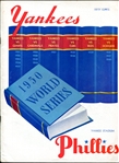1950 World Series Programs Yankees & Phillies Unscored