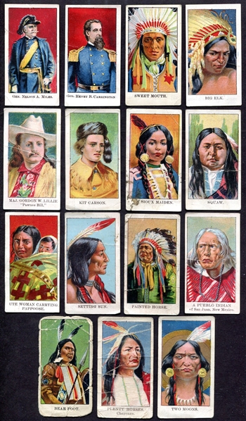 1910 E50 John Dockman Wild West Gum 15 Diff.