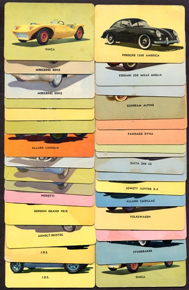 1955 Mothers Cookie Sports Cars Lot of 31