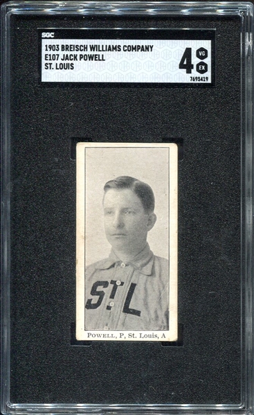 E107 Jack Powell St. Louis SGC 4 Highest Graded