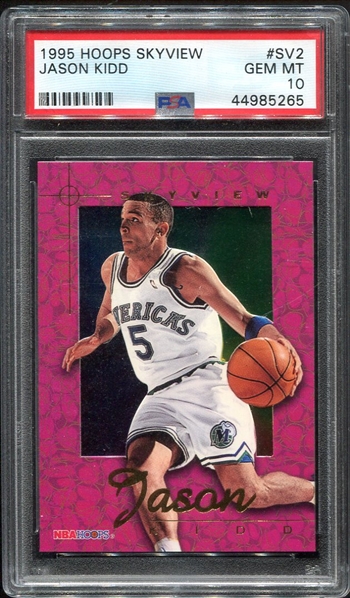 1995-96 Hoops Skyview #SV2 Jason Kidd PSA 10