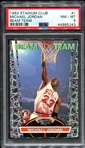 1992 Stadium Club Beam Team #1 Michael Jordan PSA 8