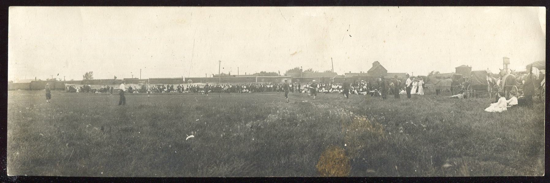 c. 1900 Baseball Game Fold-Out Postcard