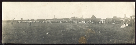 c. 1900 Baseball Game Fold-Out Postcard