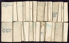 1919 Zeenut Partial Set of 51 Mostly Different