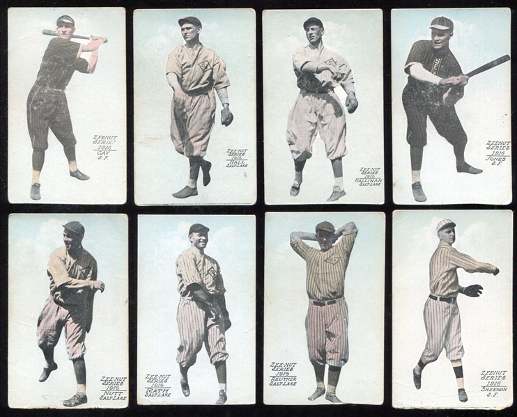 1916 Zeenut 8 Different Nicer Condition