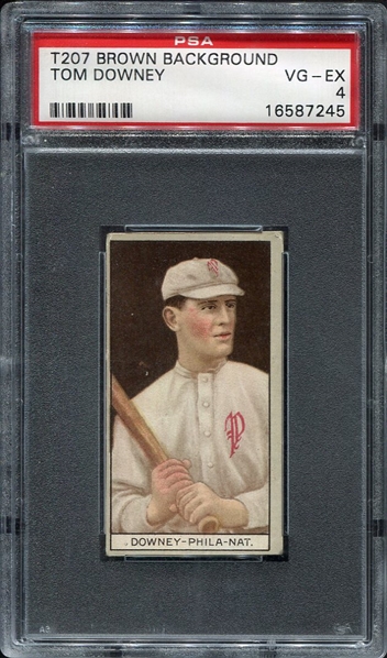 T207 Tom Downey Cycle Cigarettes PSA 4