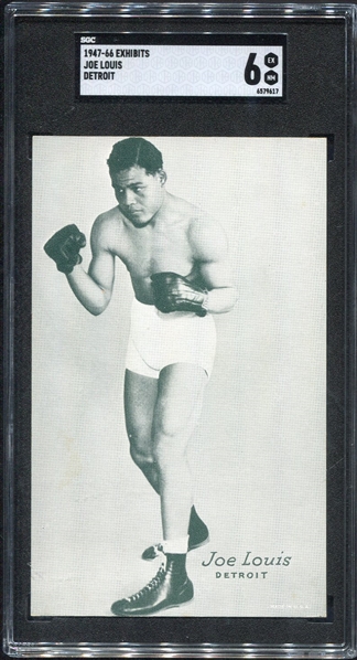 1947-66 Exhibits Joe Louis Detroit SGC 6