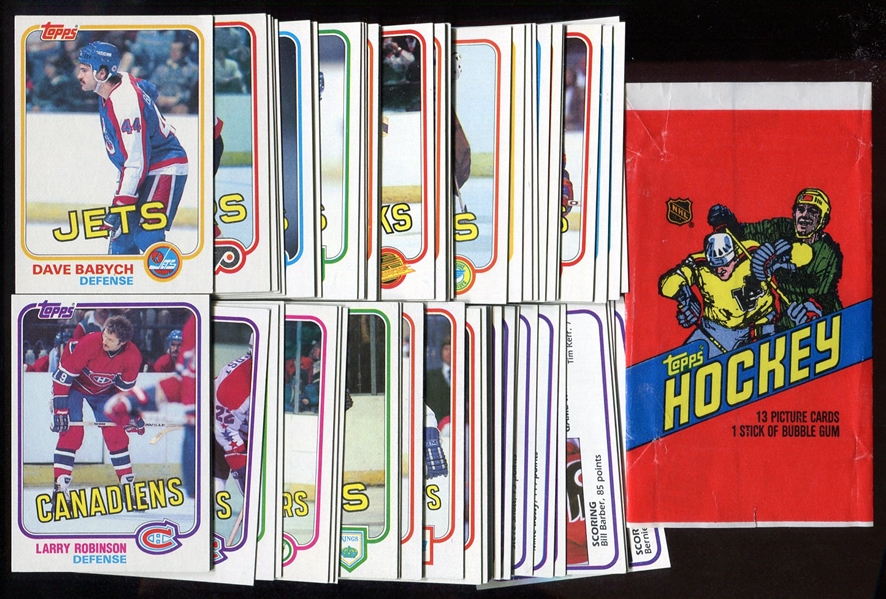 1981-82 Topps Hockey Complete Set Nrmt/Mt