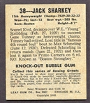 1948 Leaf Boxing #38 Jack Sharkey EX+