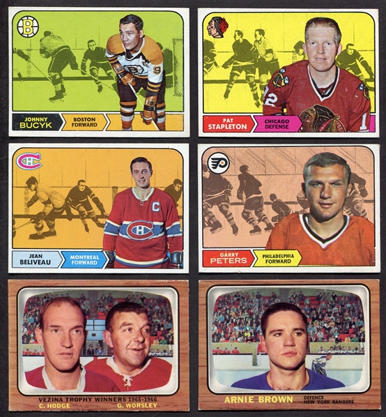 1960s Topps Hockey Lot w/HOFers