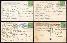 8 Different Ball Park Postcards All Postmarked 1939