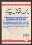George H. W. Bush Signed Desert Storm Card