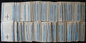 1957 Topps Planes Lot of 155 Cards
