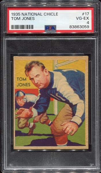 1935 National Chicle #17 Tom Jones PSA 4