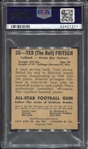 1948 Leaf #35 Ted Fritsch Dark Yellow Football PSA 6