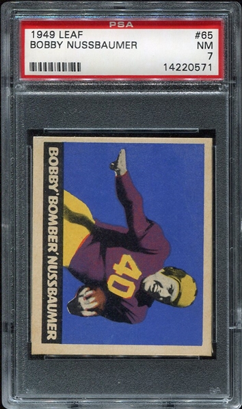1949 Leaf #65 Bobby Nussbaumer PSA 7