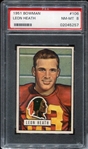 1951 Bowman #106 Leon Heath PSA 8