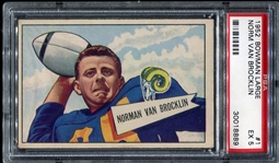 1952 Bowman Large #1 Norm Van Brocklin PSA 5