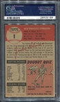 1953 Topps #1 Jackie Robinson PSA 4