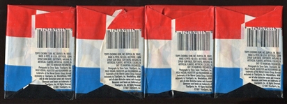 1987 Topps WWF Wrestling 4 Unopened Wax Packs