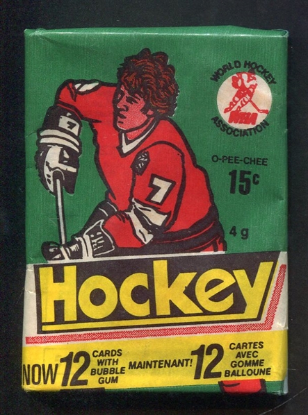 1977-78 WHA O-Pee-Chee Unopened Wax Pack