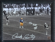 Rudy Ruettiger Signed Notre Dame 8x10 "The Kick Off"