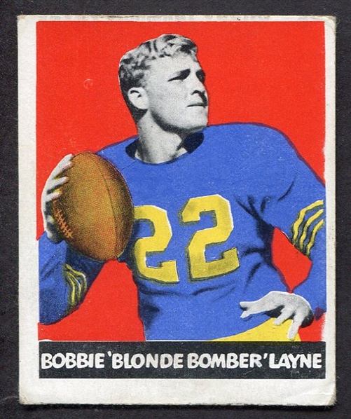 1948 Leaf Football #6a Bobbie(Bobby) Layne