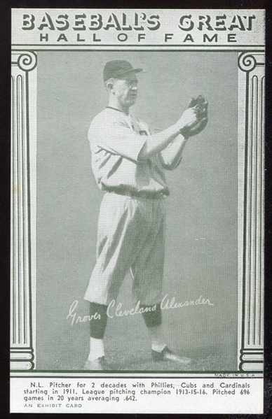 1948 Exhibits Baseballs Great Alexander