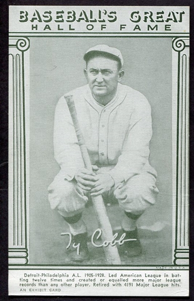 1948 Exhibits Baseballs Great Cobb