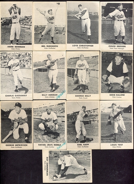 1950 Remar Oakland Oaks Partial Set