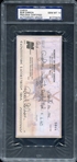 Bob Gibson Signed Check PSA/DNA Gem Mint 10