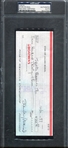 Stan Musial Signed Check PSA/DNA Authentic