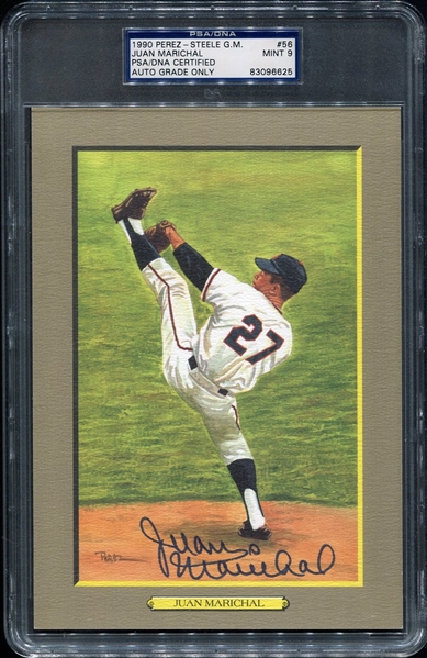 1990 Perez-Steele Juan Marichal Autographed PSA/DNA 9