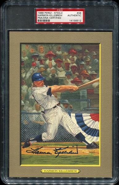 1988 Perez-Steele Harmon Killebrew Autographed PSA/DNA Authentic
