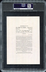 1936 Reemstma Cigarettes #21 Jesse Owens PSA 2.5