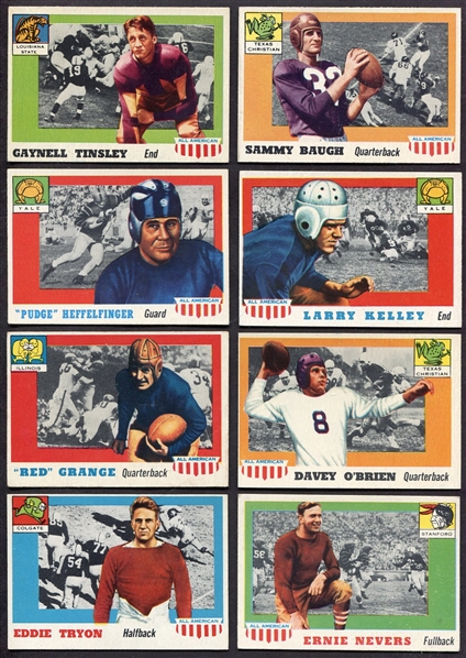 1955 Topps All-American Football Complete Set
