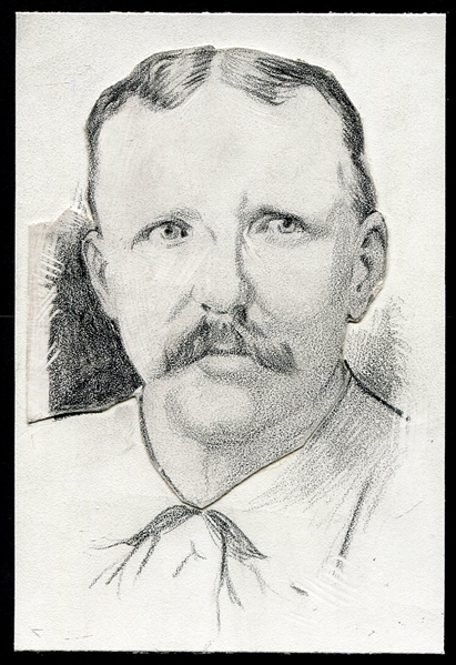 Cap Anson Original Art for Sporting News
