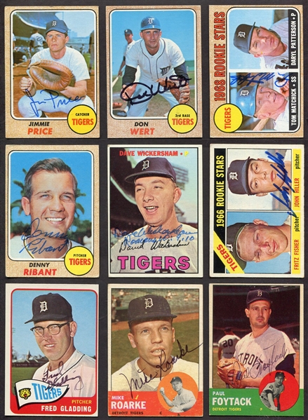 1950s-60s Detroit Tigers Autographed Topps Cards
