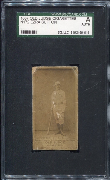 1887 N172 Ezra Sutton Boston SGC A