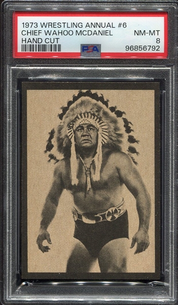 1973 Wrestling Annual #6 Chief Wahoo McDaniel PSA 8