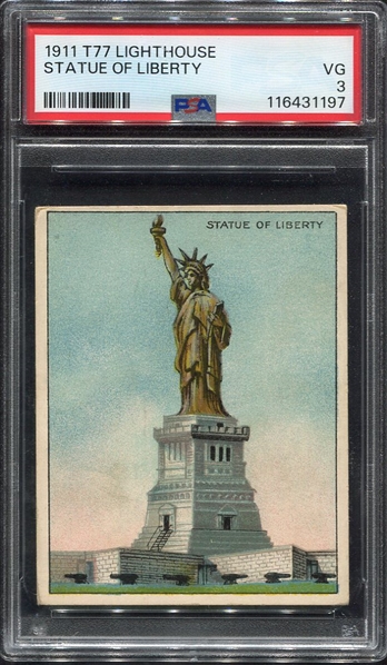 T77 Hassan Light House Statue of Liberty PSA 3