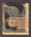 1948 Bowman #45 Bob Doll w/Triple Printed Error Back