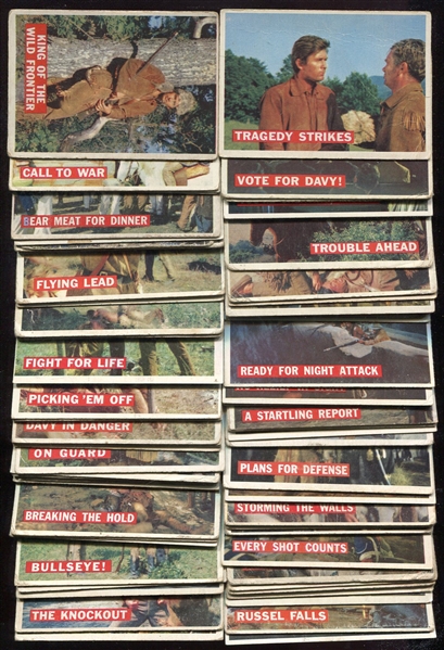 1956 Topps Davy Crockett Orange Back Complete Set