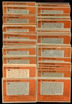 1956 Topps Davy Crockett Orange Back Complete Set