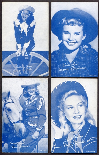 1940s Exhibits Cowgirls White Salutations Lot of 24