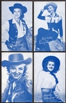 1940's Exhibits Cowgirls White Salutations Lot of 24